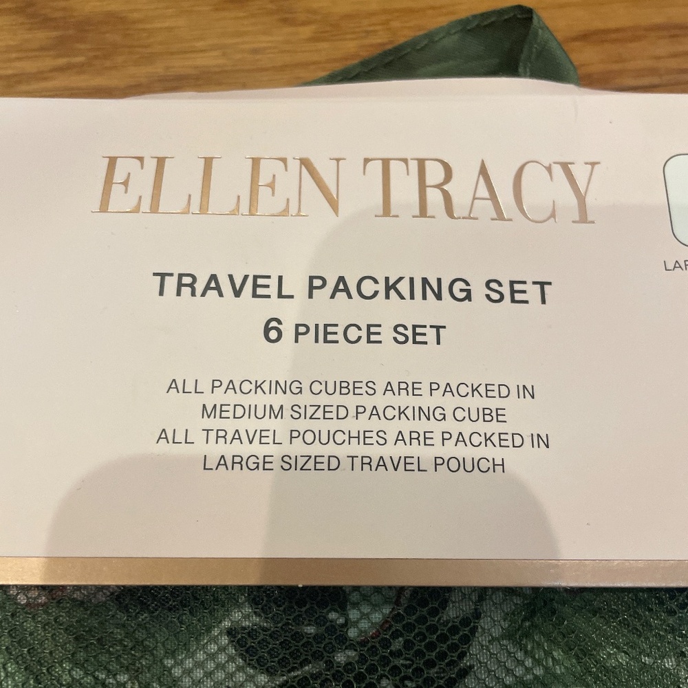 Ellen Tracy 6 Piece Travel Packing Set - Picture 4 of 6